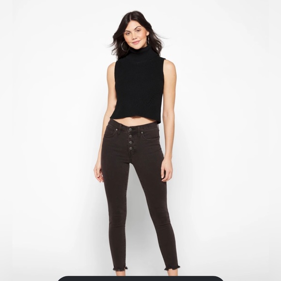 Madewell Denim - Madewell High Rise Button Front Skinny Jeans